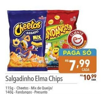 Supermercados Condor Salgadinho Elma Chips oferta