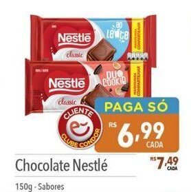Supermercados Condor Chocolate Nestlé 150g-Sabores oferta