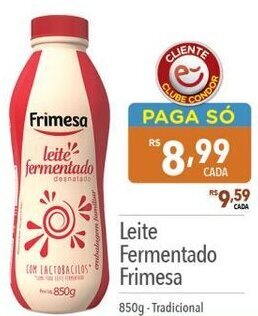 Supermercados Condor Leite Fermentado Frimesa 850g-Tradicional oferta