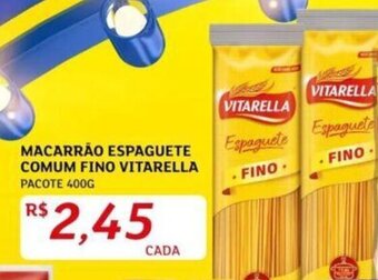 Assaí Atacadista MACARRÃO ESPAGUETE COMUM FINO VITARELLA PACOTE 400G oferta