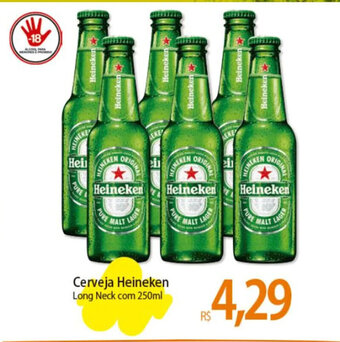Atacadão Cerveja Heineken Long Neck com 250ml oferta