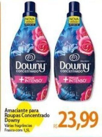 Atacadão Amaciante para Roupas Concentrado Downy Várias fragrâncias Frasco.com 1,5L oferta