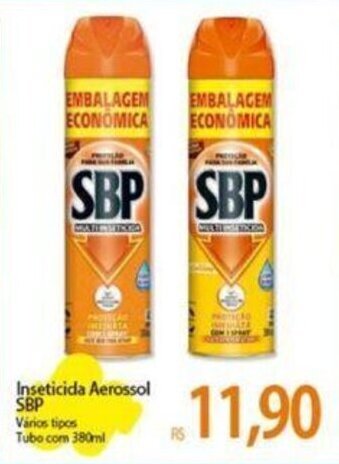 Atacadão Inseticida Aerossol SBP Vários tipos Tubo com 380ml oferta