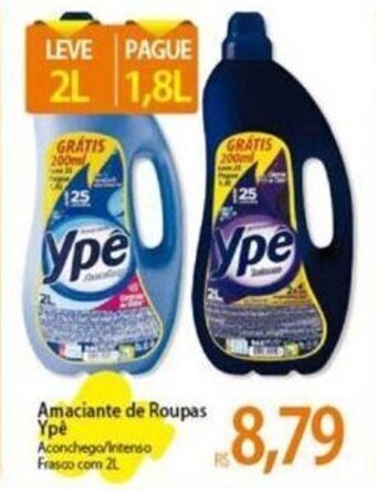 Atacadão Amaciante de Roupas Ype Aconchego/Intenso Frasco com 2L oferta