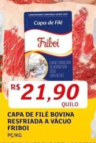 Assaí Atacadista CAPA DE FILÉ BOVINA RESFRIADA A VÁCUO FRIBOI PC/KG oferta