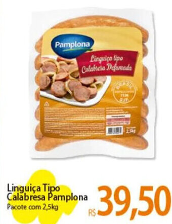 Atacadão Linguiça Tipo Calabresa Pamplona Pacote com 2,5kg oferta