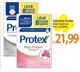 Atacadão Sabonete Protex Várias fragrâncias Pack com 8x85g oferta