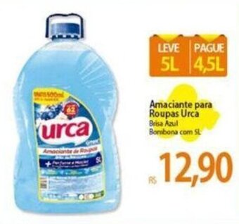 Atacadão Amaciante para Roupas Urca Brisa Azul Bombona com 5L oferta