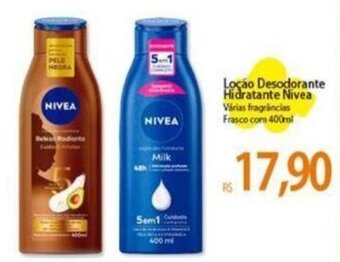 Atacadão Loção Desodorante Hidratante Nivea Frasco com 400ml oferta