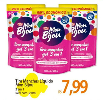 Atacadão Tira Manchas Líquido Mon Bijou 3 em 1 Refil com 350ml oferta