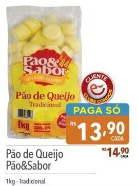 Supermercados Condor Pão de Queijo Pão&Sabor 1kg-Tradicional oferta