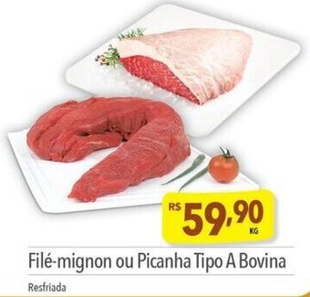 Filé-mignon ou Picanha Tipo A Bovina