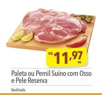 Supermercados Condor Paleta ou Pernil Suíno com Osso e Pele Reserva oferta