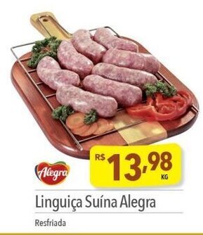 Supermercados Condor Alegra Linguiça Suína Alegra oferta