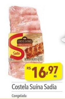 Supermercados Condor Costela Suína Sadia Congelada oferta