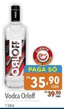 Supermercados Condor Vodca Orloff 1 Litro oferta