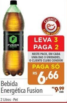Supermercados Condor Bebida Energética Fusion 2 Litros - Pet oferta