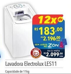 Supermercados Condor Lavadora Electrolux LES11 oferta