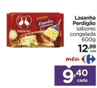Carrefour Lasanha Perdigão 600g oferta