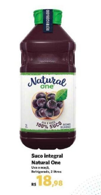 Sam's Club Suco integral Natural One Uva e maçã, Refrigerado, 2 litros oferta