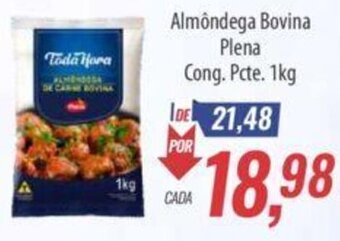 Supermercados BH Almôndega Bovina Plena Cong. Pcte. 1kg oferta