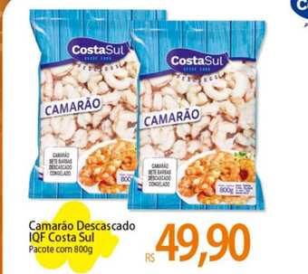 Atacadão Camarão Descascado IQF Costa Sul Pacote com 800g oferta