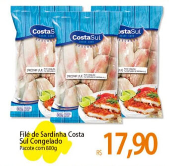 Atacadão Filé de Sardinha Costa Sul Congelado Pacote com 800g oferta
