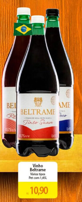 Atacadão Vinho Beltrame Pet com 1,45L oferta