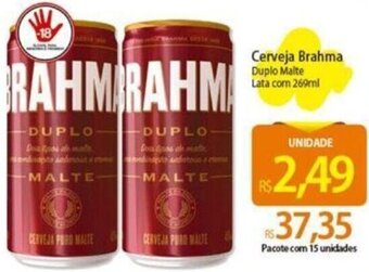 Atacadão Cerveja Brahma Duplo Malte Lata com 269ml oferta