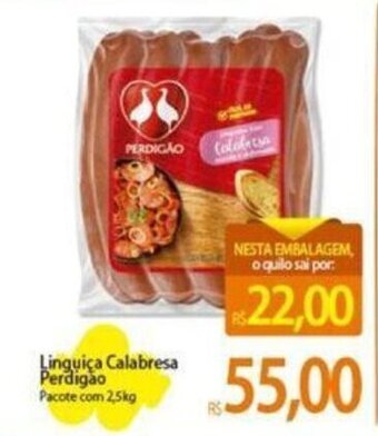 Atacadão Linguiça Calabresa Perdigão Pacote com 2,5kg oferta