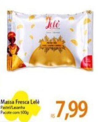 Atacadão Massa Fresca Lelé Paste Lasanha Pacote com 500g oferta