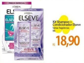 Atacadão Kit Shampoo+ Condicionador Elseve Várias fragrâncias oferta