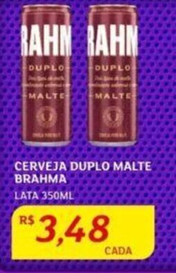 Assaí Atacadista CERVEJA DUPLO MALTE BRAHMA LATA 350ML oferta