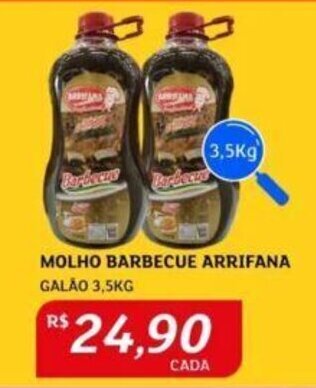 MOLHO BARBECUE ARRIFANA GALÃO 3,5KG