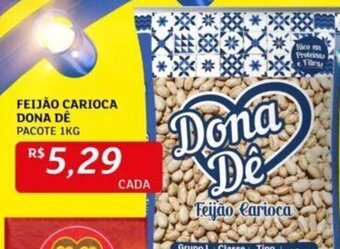 FEIJÃO CARIOCA DONA DE PACOTE 1KG