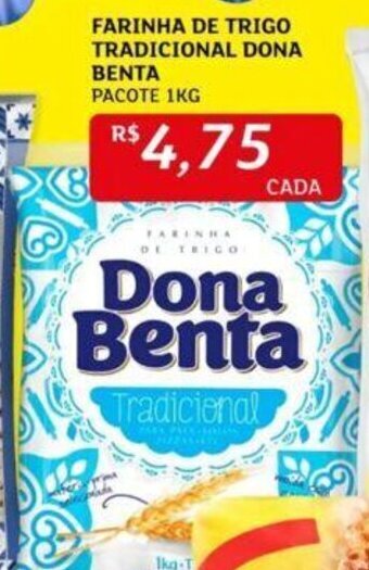 Assaí Atacadista FARINHA DE TRIGO TRADICIONAL DONA BENTA PACOTE 1KG oferta