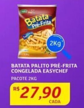 Assaí Atacadista BATATA PALITO PRÉ-FRITA CONGELADA EASYCHEF PACOTE 2KG oferta