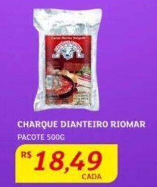 Assaí Atacadista CHARQUE DIANTEIRO RIOMAR PACOTE 500G oferta