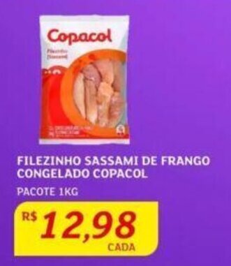 Assaí Atacadista FILEZINHO SASSAMI DE FRANGO CONGELADO COPACOL PACOTE 1KG oferta