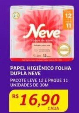 Assaí Atacadista PAPEL HIGIÊNICO FOLHA DUPLA NEVE oferta