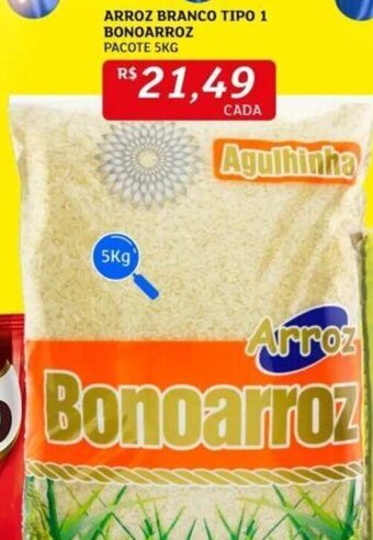 Assaí Atacadista ARROZ BRANCO TIPO 1 BONOARROZ PACOTE 5KG oferta
