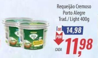 Supermercados BH Requeijão Cremoso Porto Alegre Trad./ Light 400g oferta