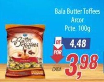 Supermercados BH Bala Butter Toffees Arcor Pcte. 100g oferta