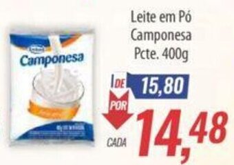 Supermercados BH Leite em Pó Camponesa pcte. 400g oferta