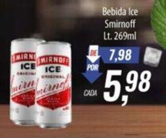 Supermercados BH Bebida Ice Smirnoff Lt. 269ml oferta