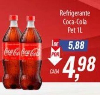 Supermercados BH Refrigerante Coca-Cola Pet 1L oferta