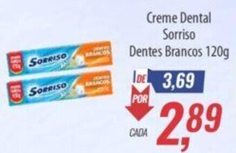 Creme Dental Sorriso Dentes Brancos 120g