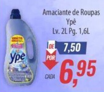 Supermercados BH Amaciante de Roupas Ypê Lv. 2L Pg. 1,6L oferta