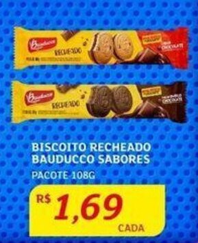 Assaí Atacadista BISCOITO RECHEADO BAUDUCCO SABORES PACOTE 108G oferta