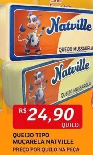 Assaí Atacadista QUEIJO TIPO MUCARELA NATVILLE oferta